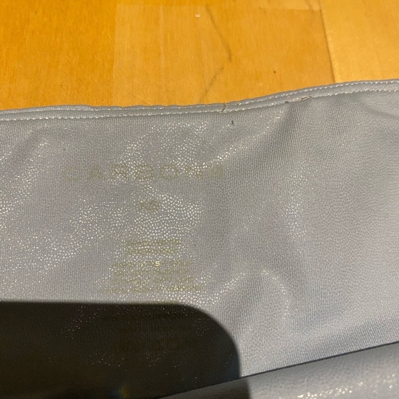 Carbon38 High Rise Takara Metallic Leggings in Aqua - Picture 3 of 4